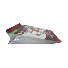 recyclable pet food plastic packaging bag matt opp pe flat bottom stand up pouch